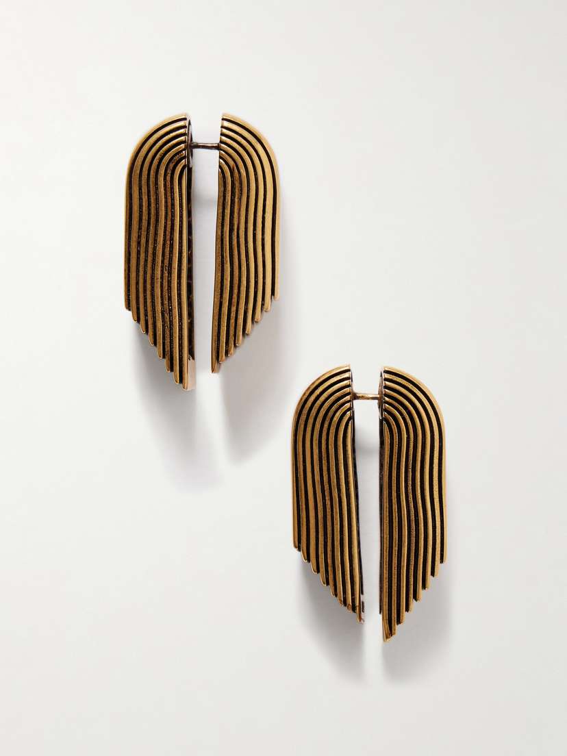 Khaite Zucchini Gold-plated Earrings