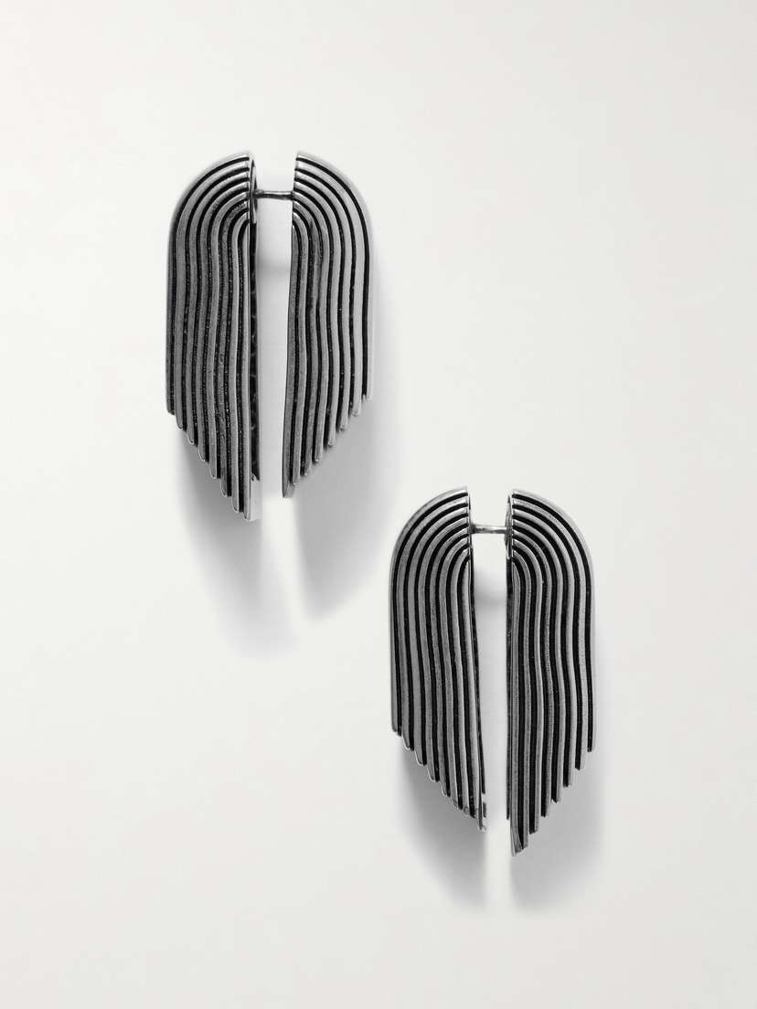 Khaite Zucchini Silver-tone Earrings