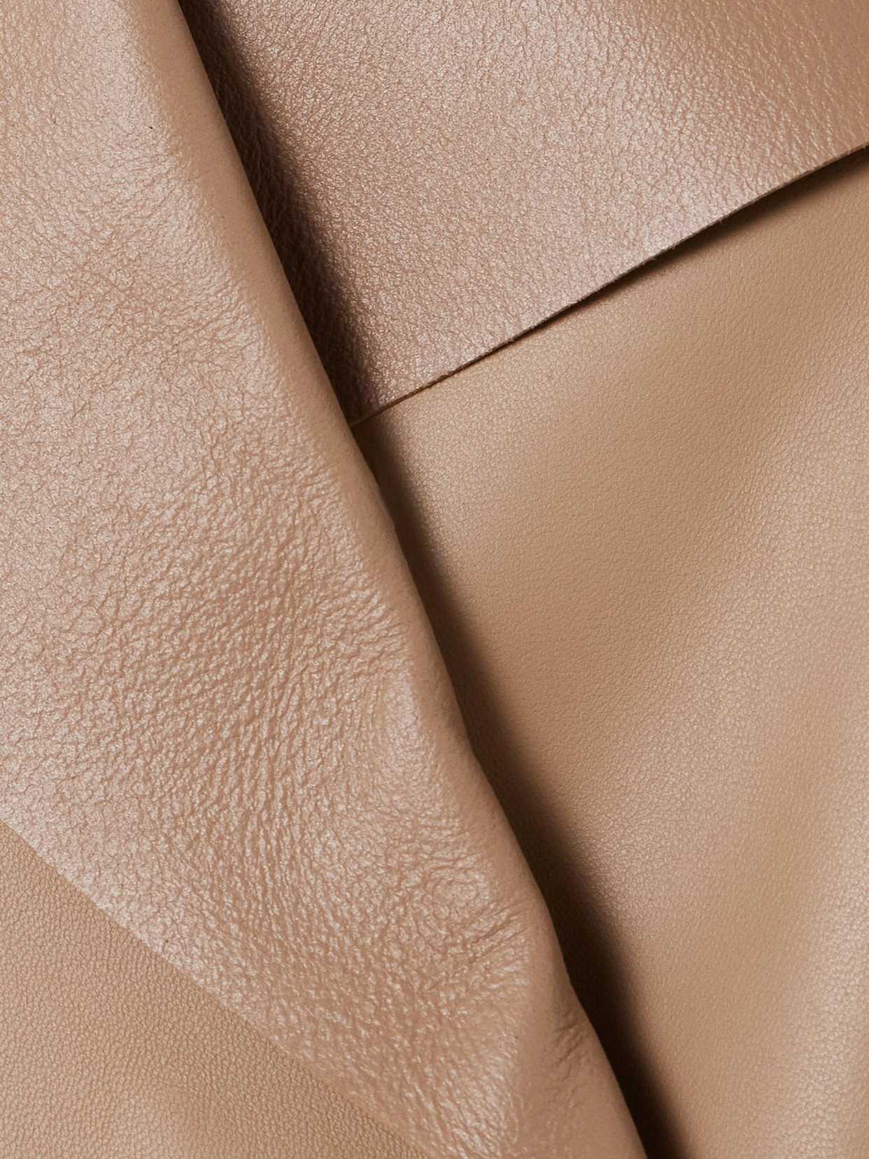 Nour Hammour + Net Sustain Laithan Paneled Leather Coat In Neutrals