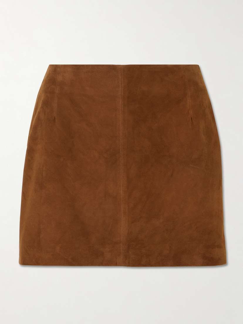 Nour Hammour Remi Suede Mini Skirt