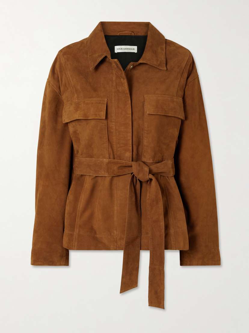 Nour Hammour Tilda Suede Jacket
