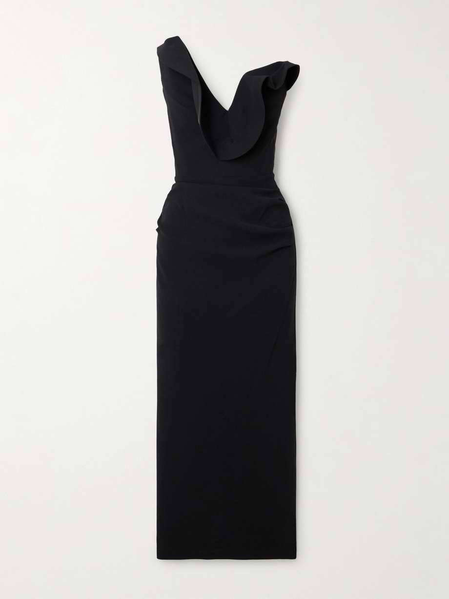 requiem strapless faille gown