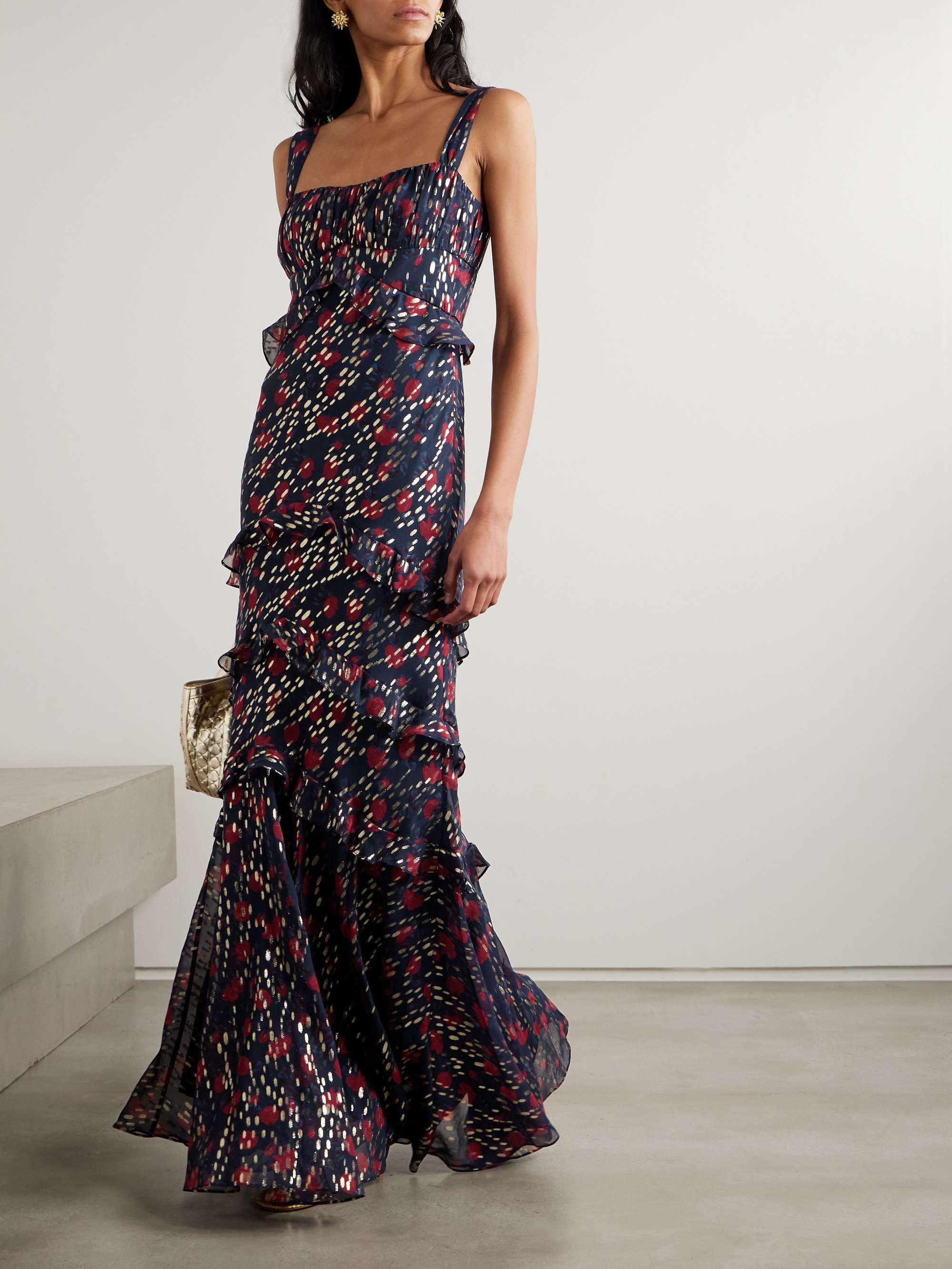 Georgette Maxi Dress in Midnight Georgette Maxi Dress in Midnight
