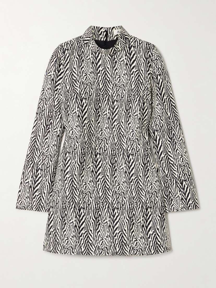 ALIX OF BOHEMIA Romy Wool-blend Jacquard Mini Dress
