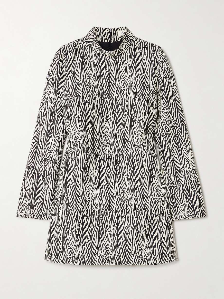 romy wool-blend jacquard mini dress