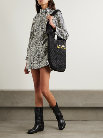 Alix Of Bohemia Romy wool-blend jacquard mini dress