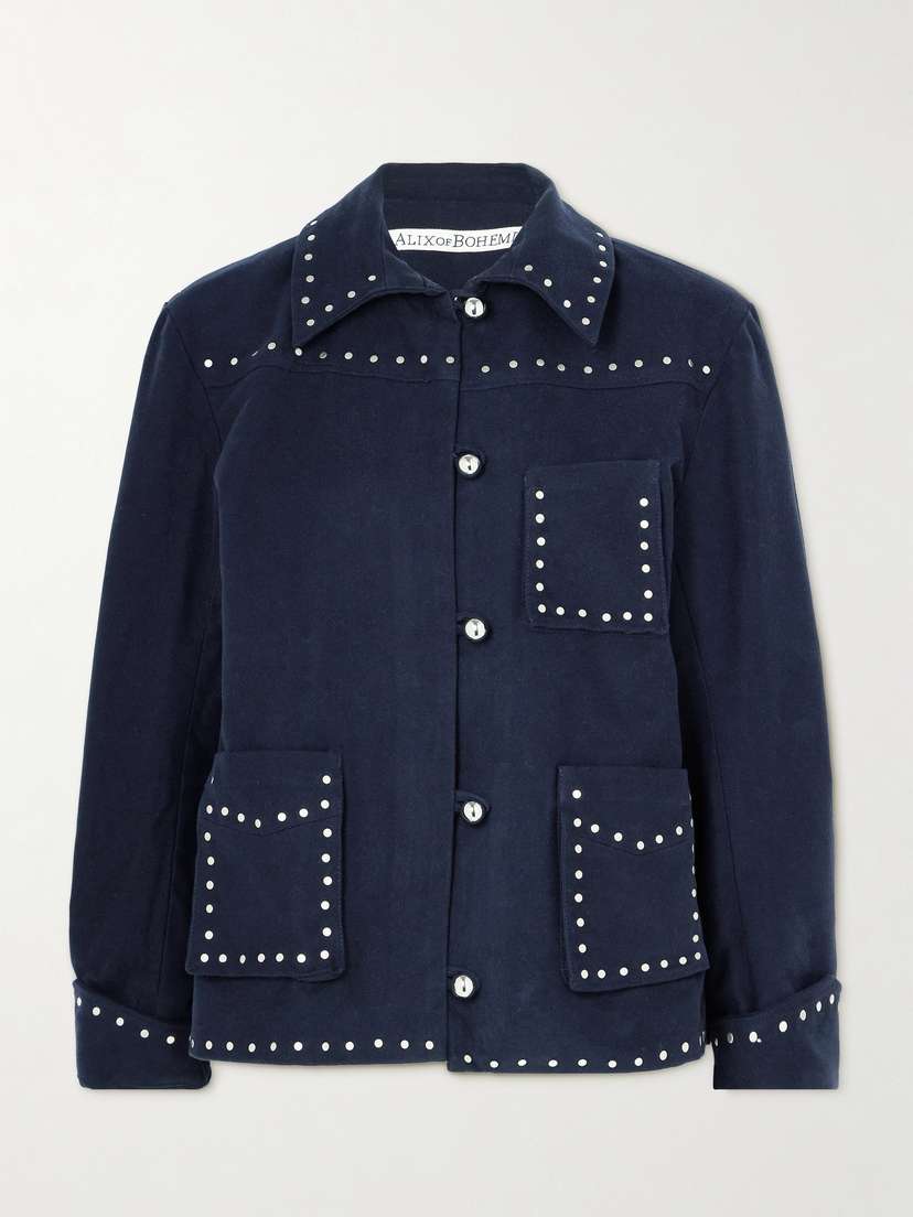 ALIX OF BOHEMIA Jude Studded Cotton-twill Jacket