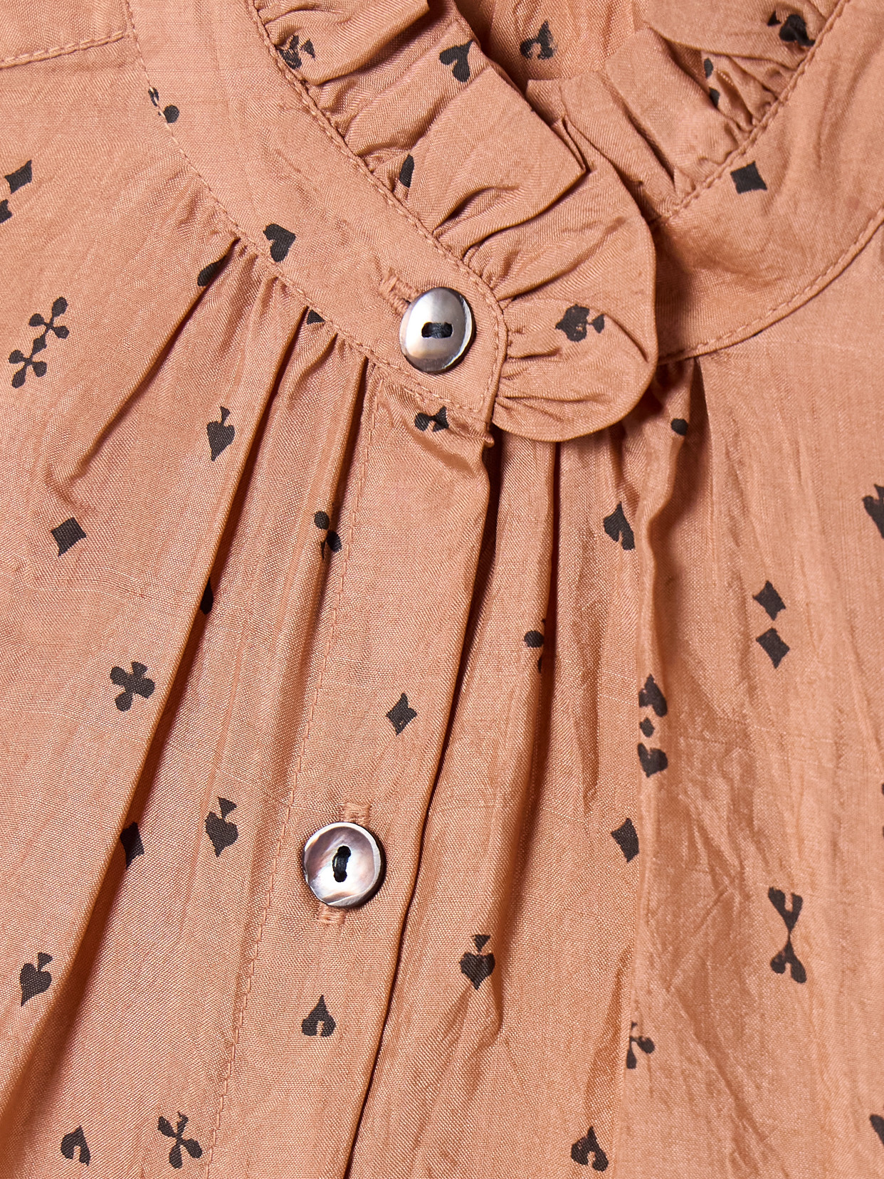 Alix Of Bohemia Wylder Ruffled Printed Crinkled-silk Tank In Neutrals