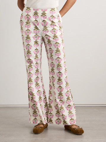 Alix Of Bohemia Charlie floral-print cotton flared pants
