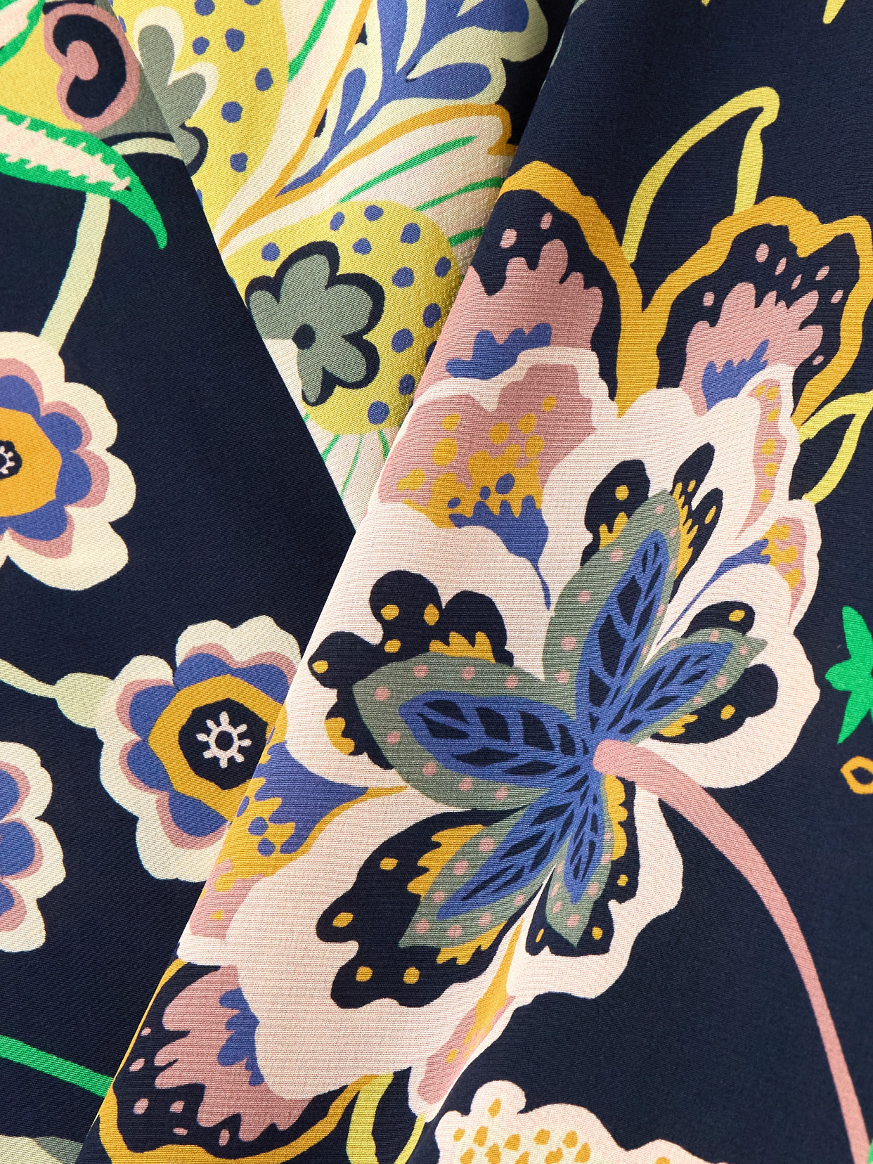 Alix Of Bohemia Farah Printed Silk Crepe De Chine Flared Pants In Blue