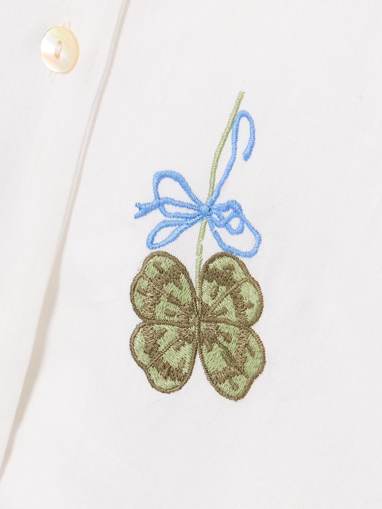 Stevie Embroidered Tencel-Twill Shirt