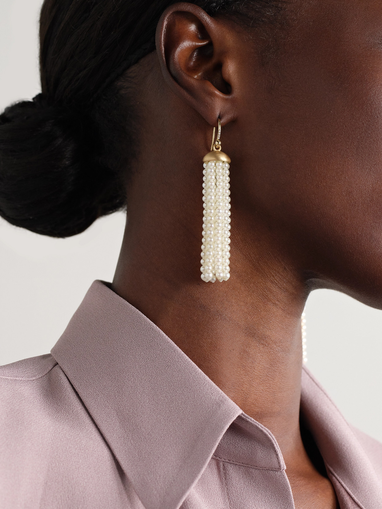 Irene Neuwirth 18-karat Gold, Pearl And Diamond Earrings In Gold