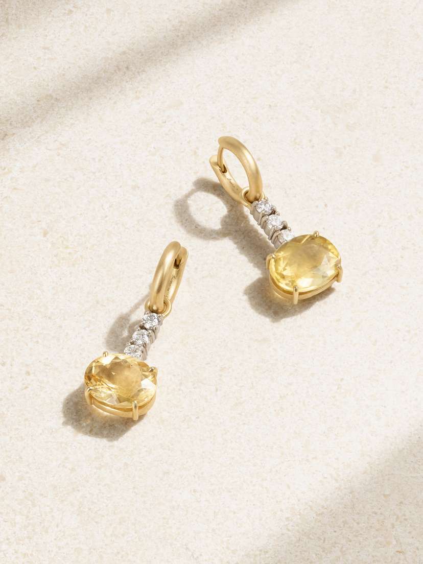 Irene Neuwirth Gemmy Gem 18-karat Gold Multi-stone Earrings