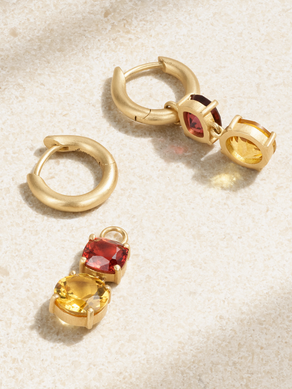 Irene Neuwirth Gemmy Gem 18-karat Gold, Beryl And Spinel Earrings In Gold