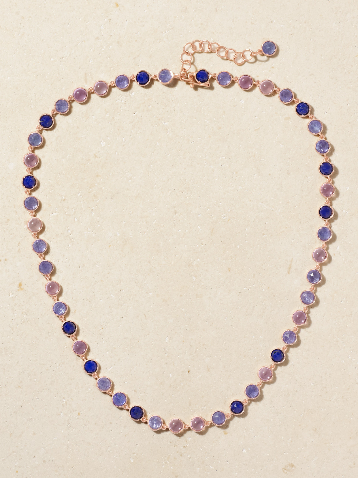 Irene Neuwirth Classic 18-karat Rose Gold Multi-stone Necklace In Gray