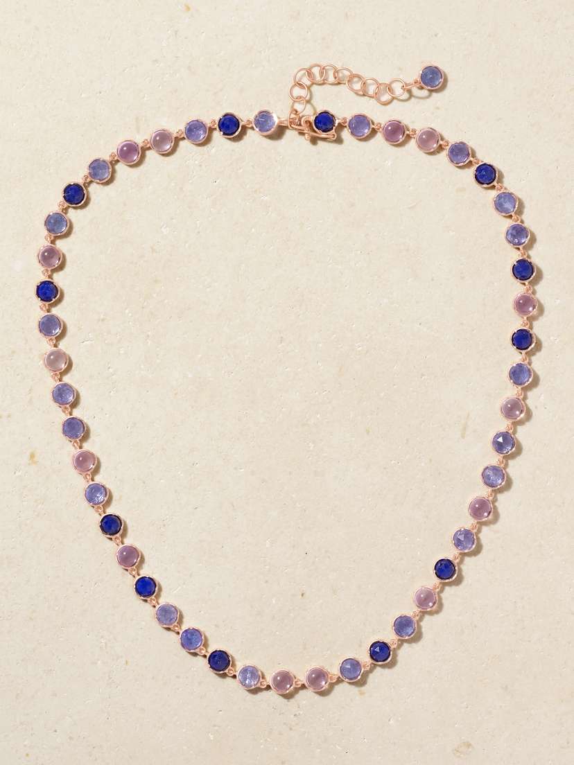 Irene Neuwirth Classic 18-karat Rose Gold Multi-stone Necklace