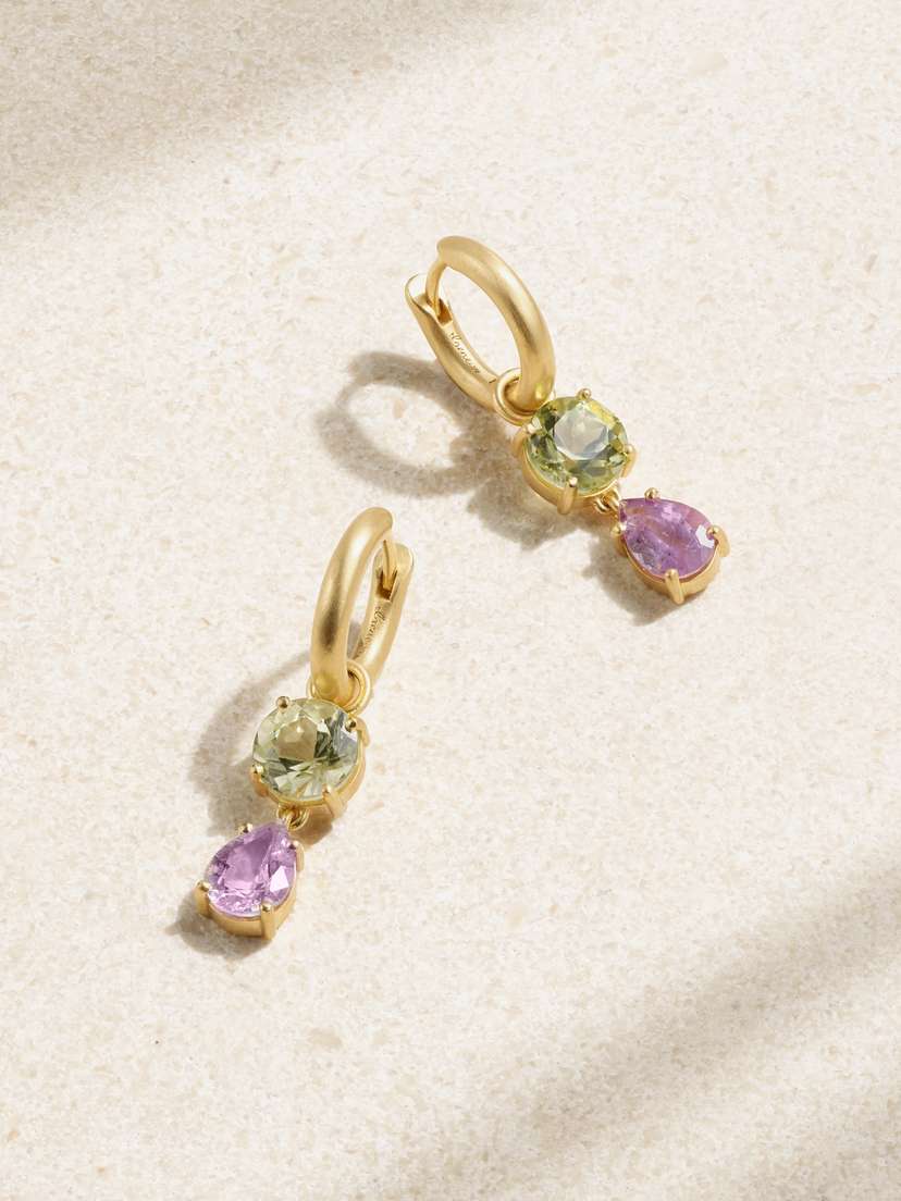 Irene Neuwirth Gemmy Gem 18-karat Gold Tourmaline Earrings
