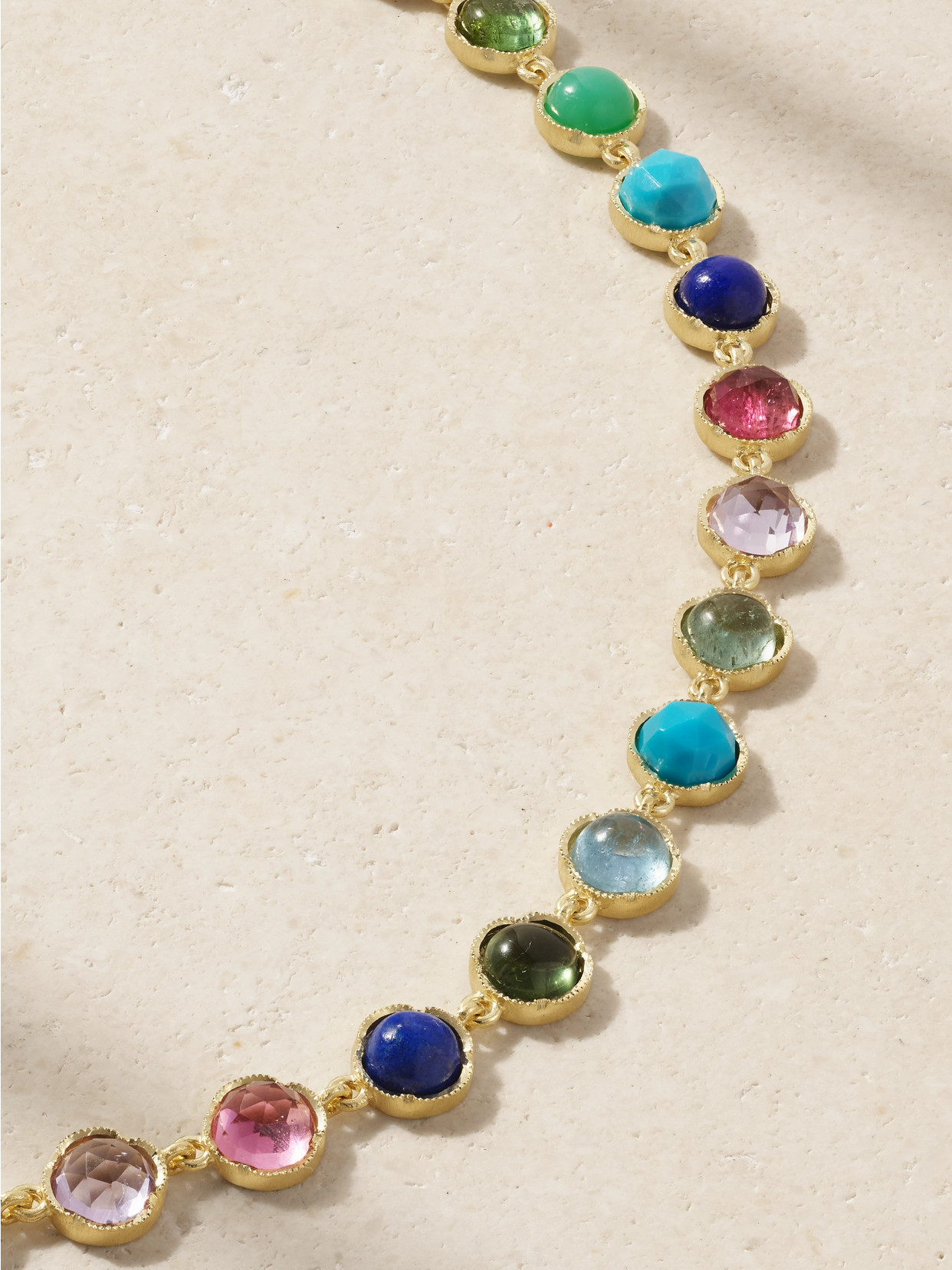 Irene Neuwirth Classic 18-karat Gold Multi-stone Necklace In Gold