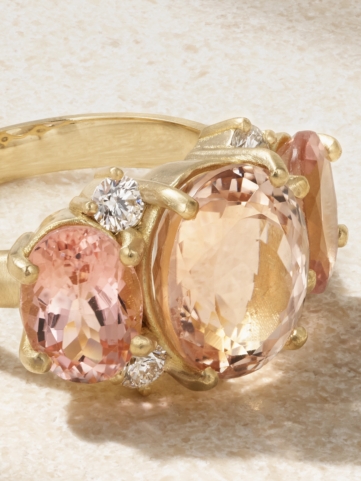 Irene Neuwirth Gemmy Gem 18-karat Gold, Tourmaline And Diamond Ring In Pink