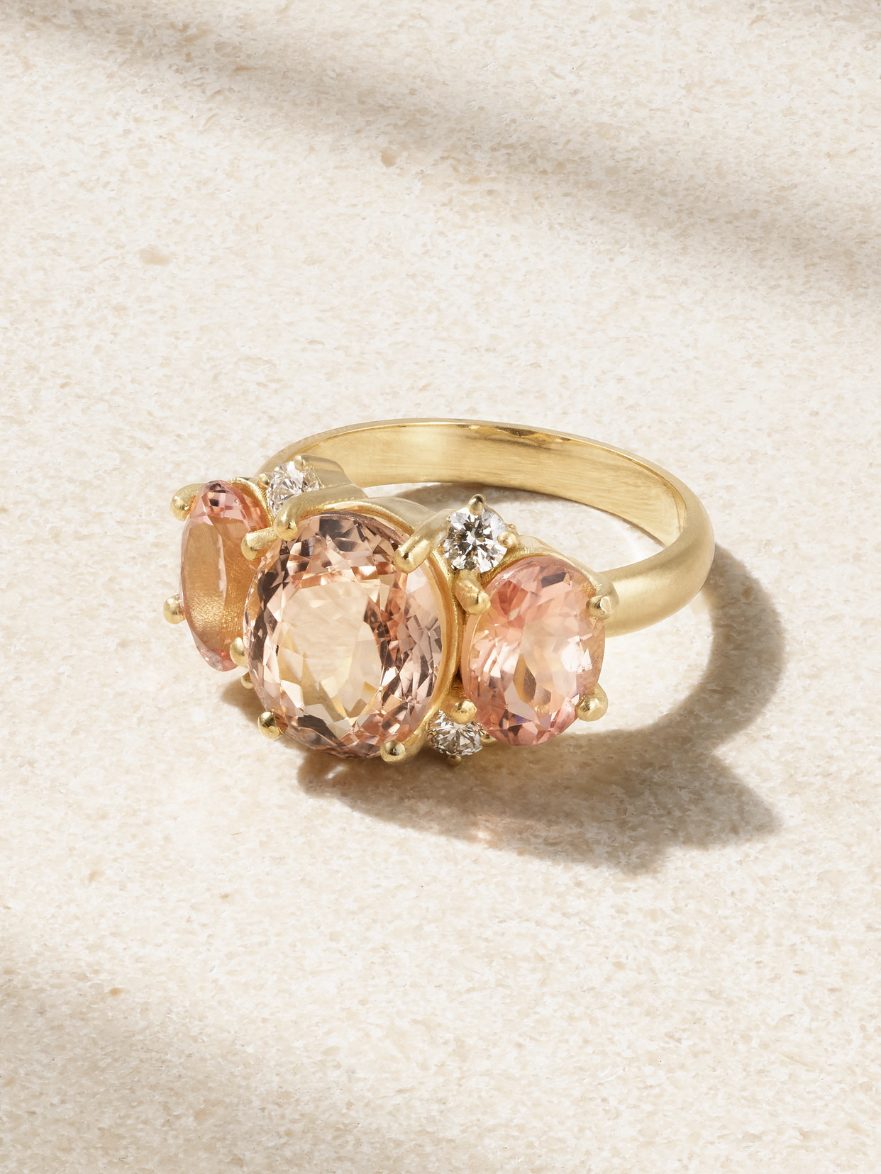 Irene Neuwirth Gemmy Gem 18-karat Gold, Tourmaline And Diamond Ring In Pink