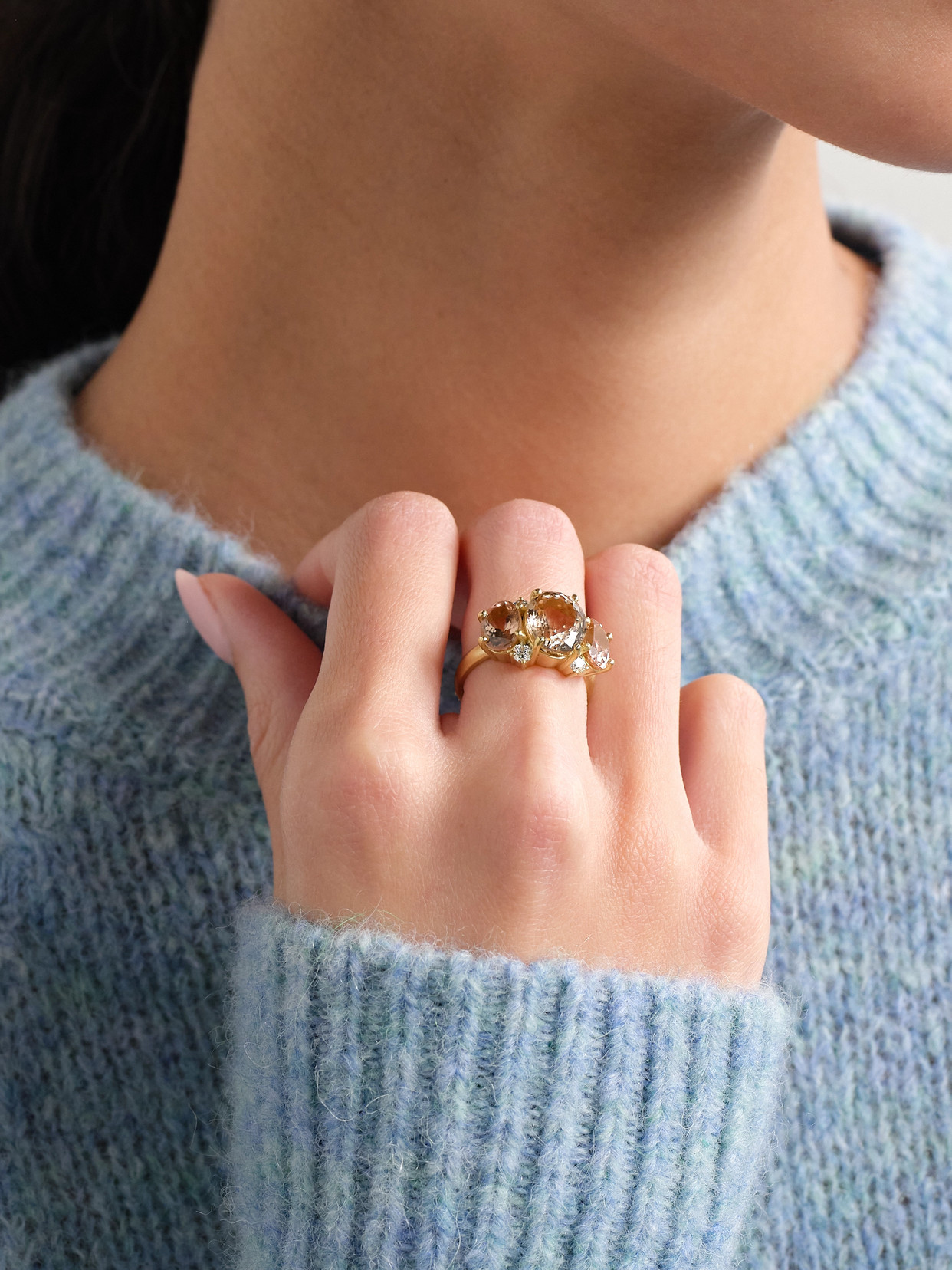 Irene Neuwirth Gemmy Gem 18-karat Gold, Tourmaline And Diamond Ring In Pink