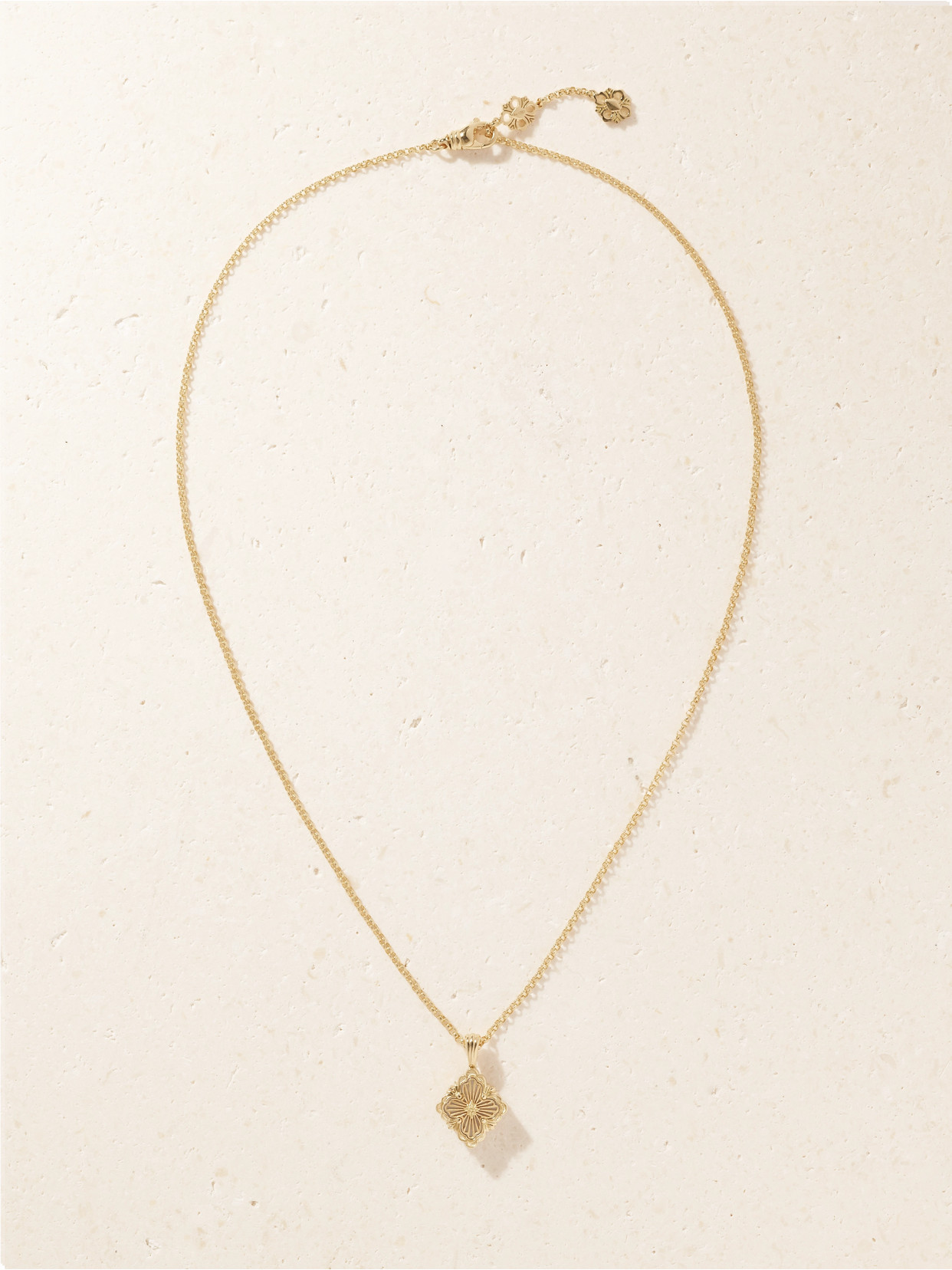 Opera Tulle Buccellati Opera Tulle 18-karat Gold And Mother-of-pearl Necklace ...