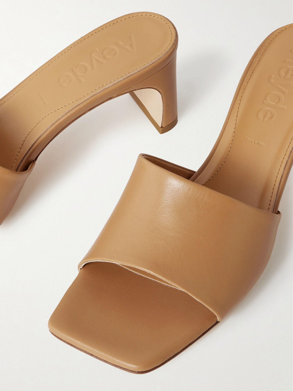 AEYDE JEANIE LEATHER MULES