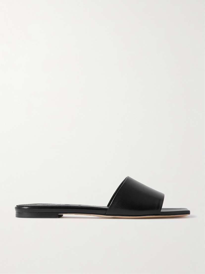 aeyde Anna Leather Slides