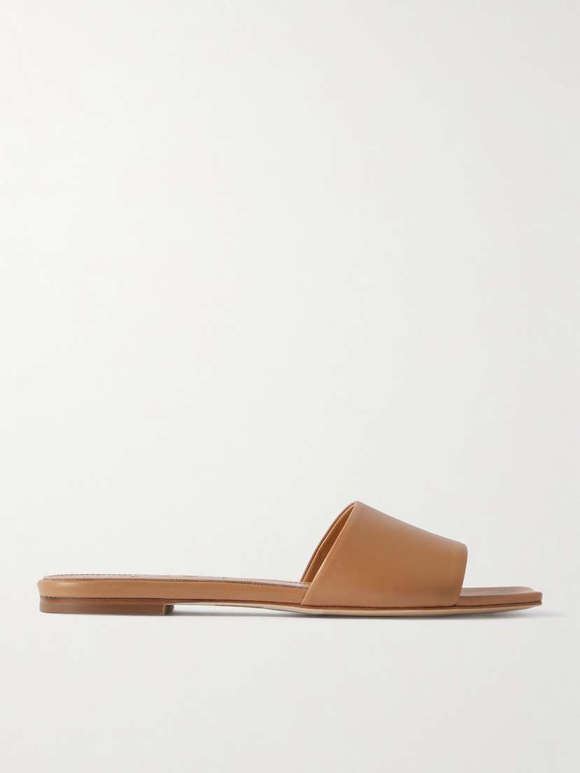 aeyde Anna Leather Slides
