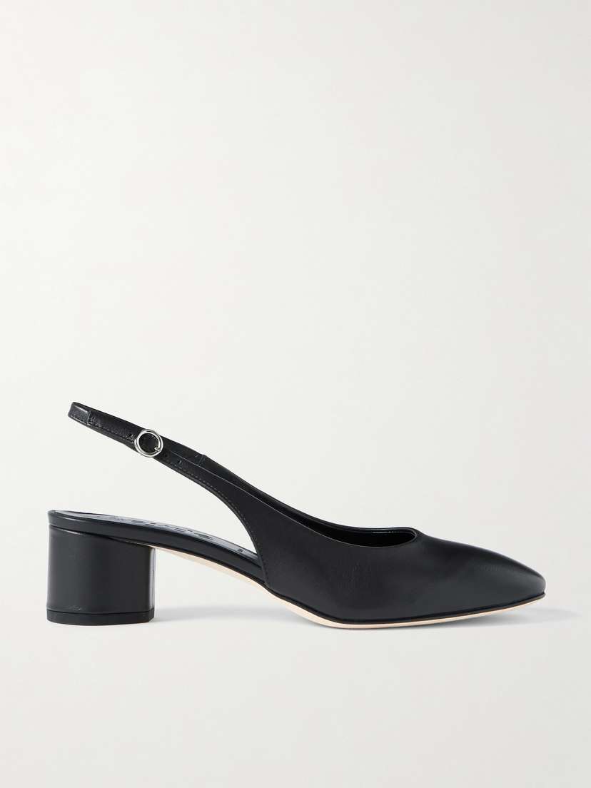 aeyde Romy Leather Slingback Pumps