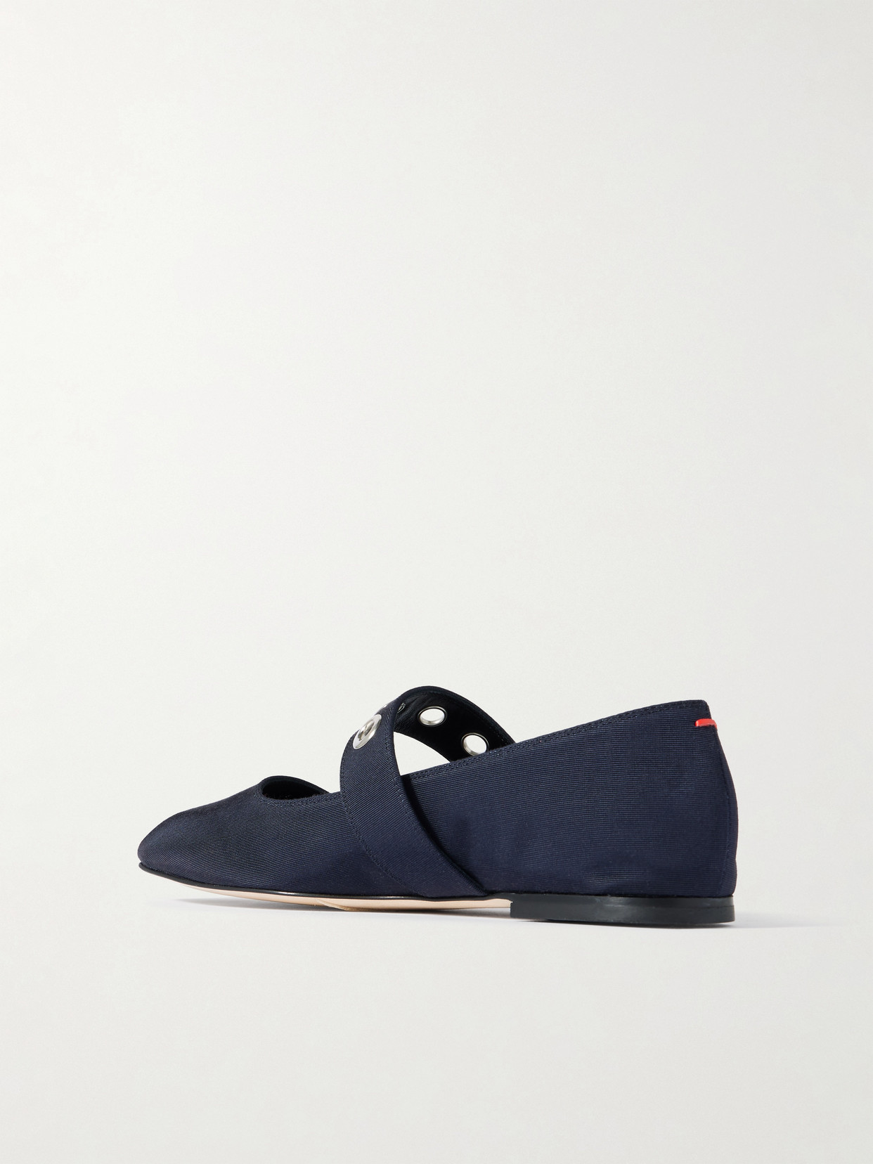 Aeyde Uma Embellished Grosgrain Mary Jane Ballet Flats In Blue