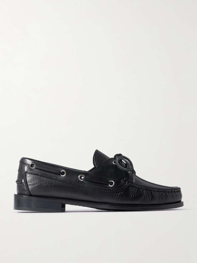 aeyde Harris Leather Boat Shoes