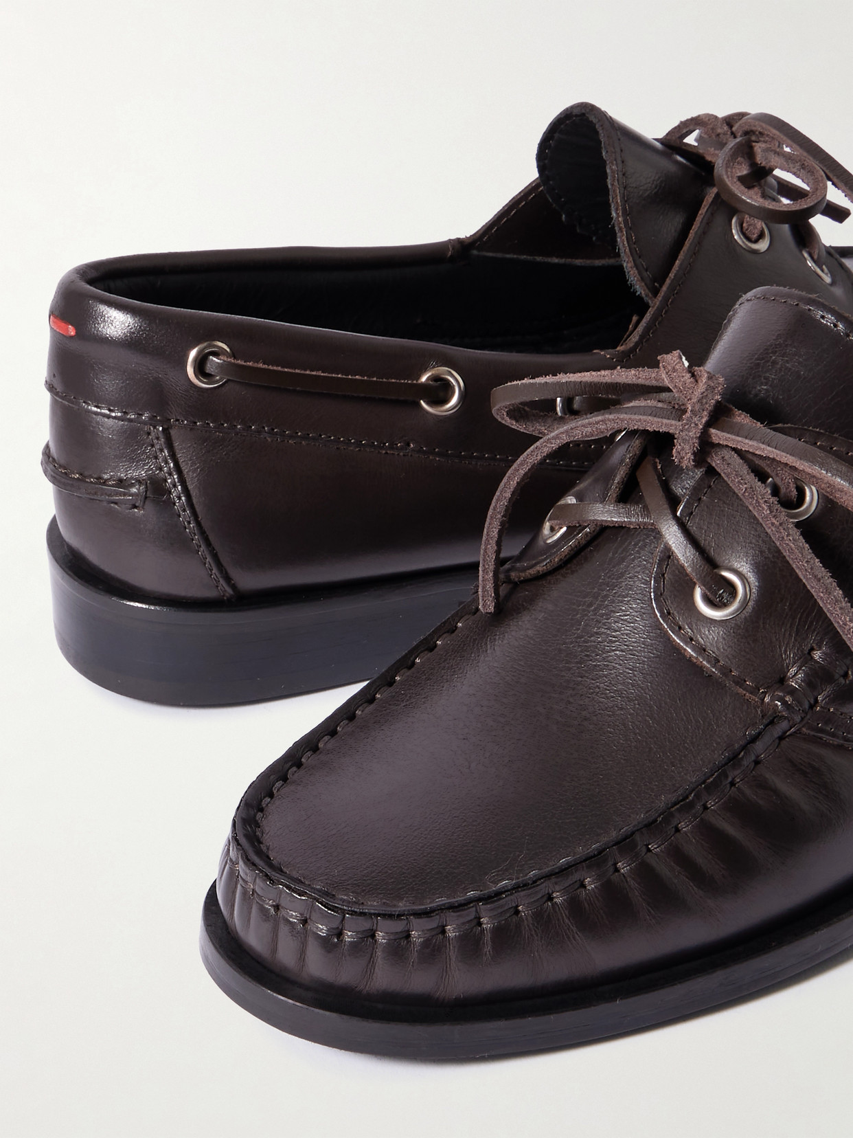 AEYDE HARRIS LEATHER BOAT SHOES