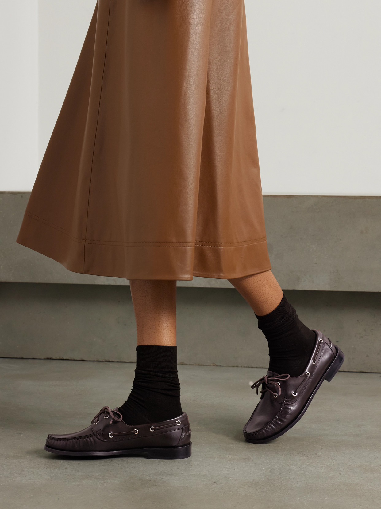 AEYDE HARRIS LEATHER BOAT SHOES