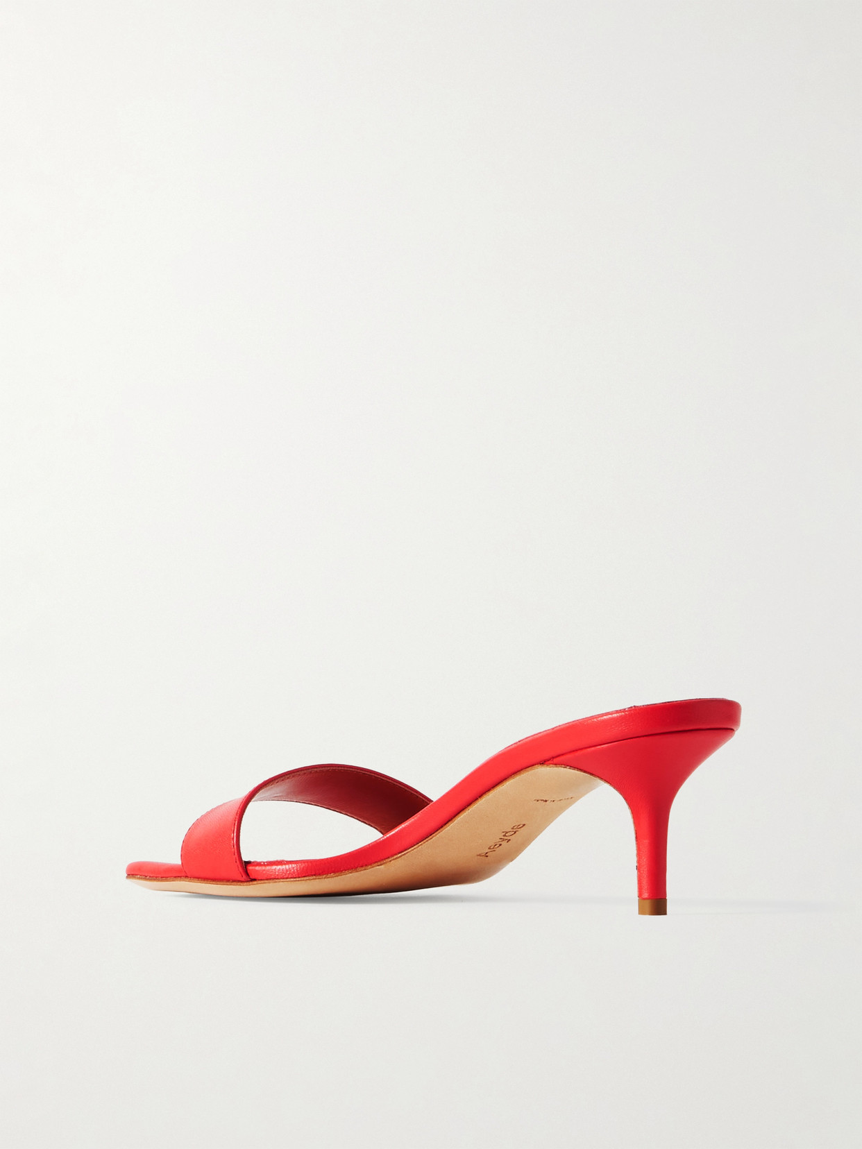 Aeyde Ilvy Slide Sandal In Red