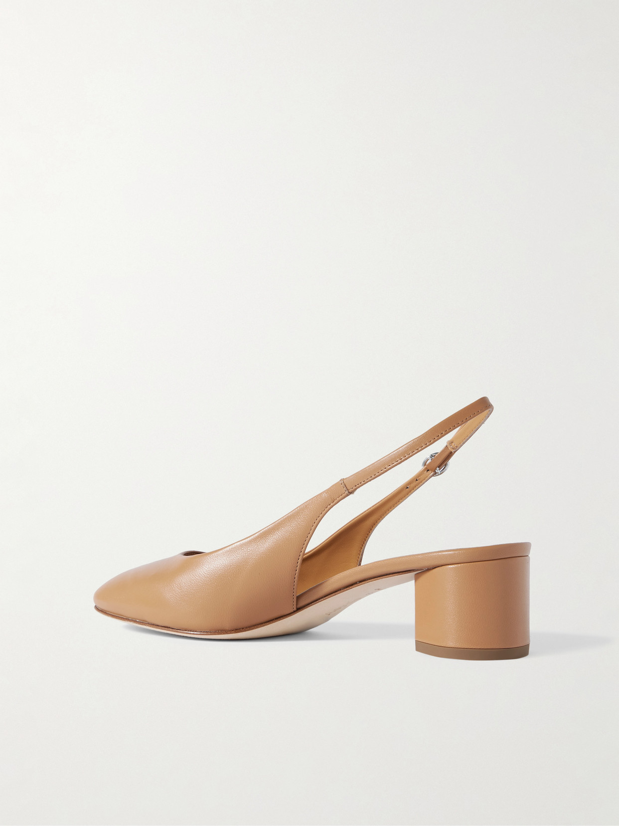 Aeyde Aeydē Romy Slingback Heeled Pumps In Brown