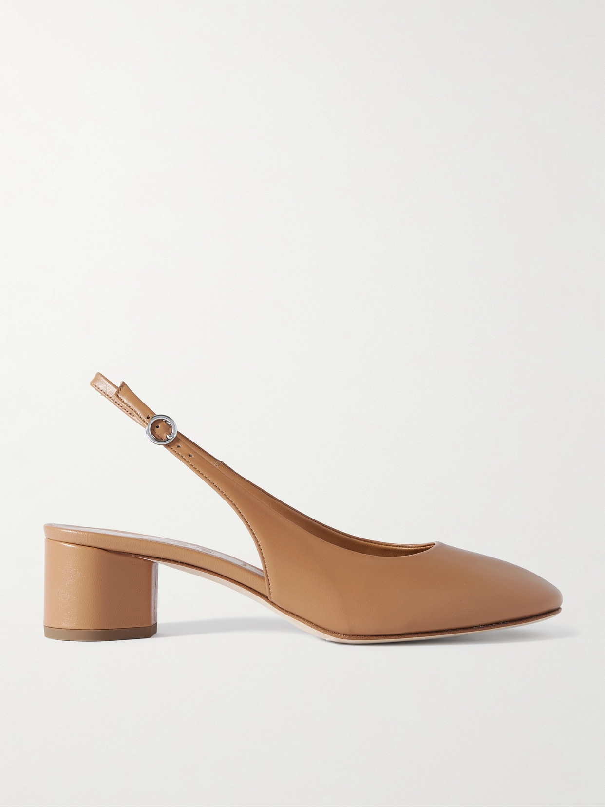 Aeyde Aeydē Romy Slingback Heeled Pumps In Brown