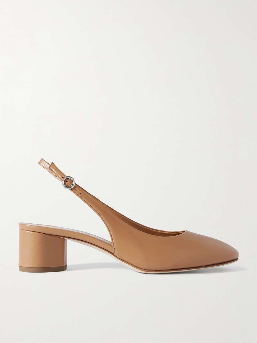 aeyde Romy Leather Slingback Pumps