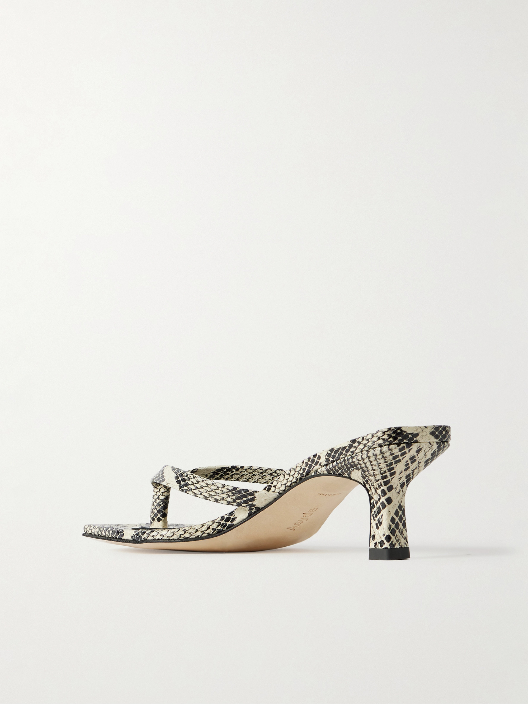 AEYDE Wilma snake-effect leather sandals thumbnail