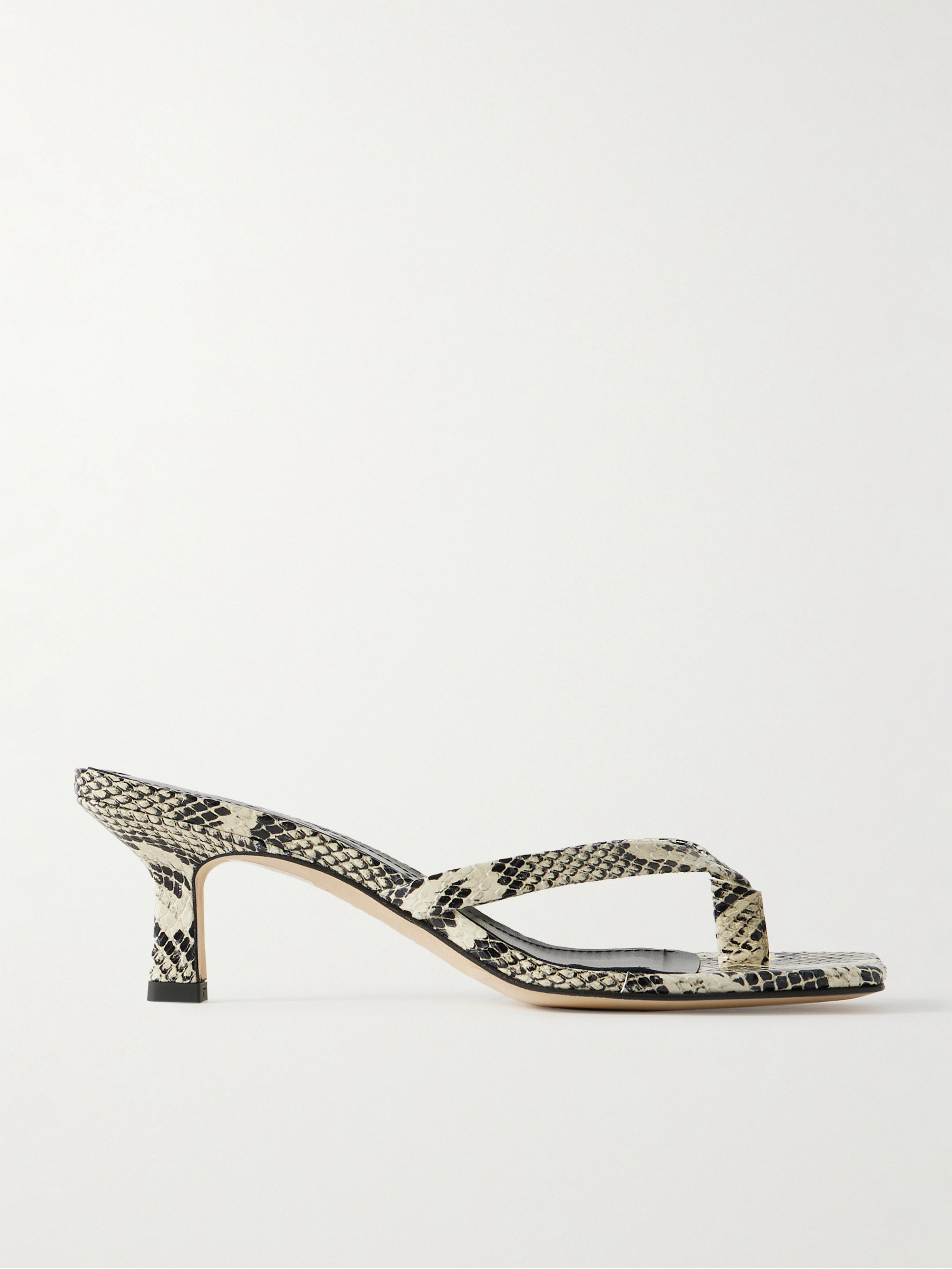 AEYDE Wilma snake-effect leather sandals