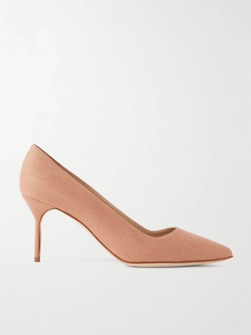 Manolo Blahnik Bb 70 Canvas Pumps