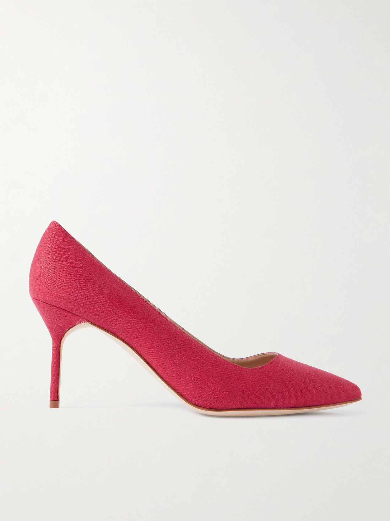 Manolo Blahnik - Bb 70 Canvas Pumps - Red