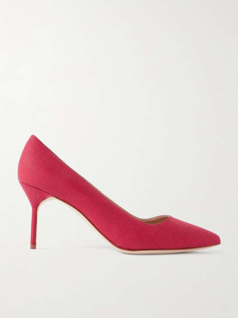 Manolo Blahnik Bb 70 Canvas Pumps