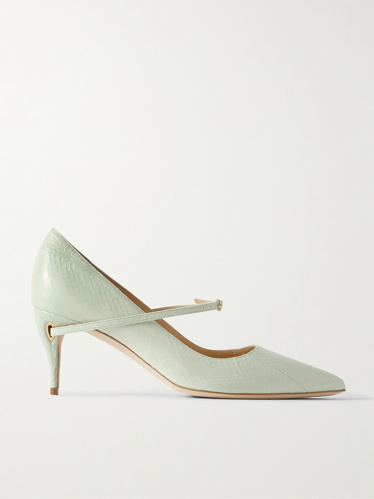 Jennifer Chamandi Lorenzo 65 Elaphe Pumps In Green