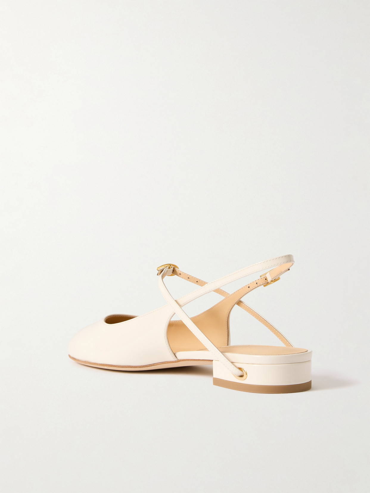 JENNIFER CHAMANDI MATTIA 20 PATENT-LEATHER SLINGBACK FLATS