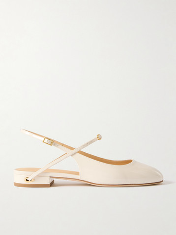 JENNIFER CHAMANDI Mattia 20 patent-leather slingback flats
