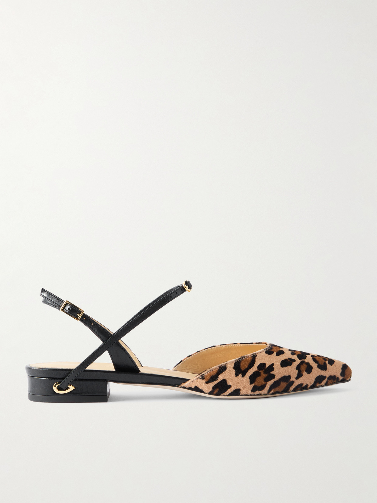 Jennifer Chamandi Vittorio 20 Leopard-print Calf Hair And Leather Singback Flats In Animal Print