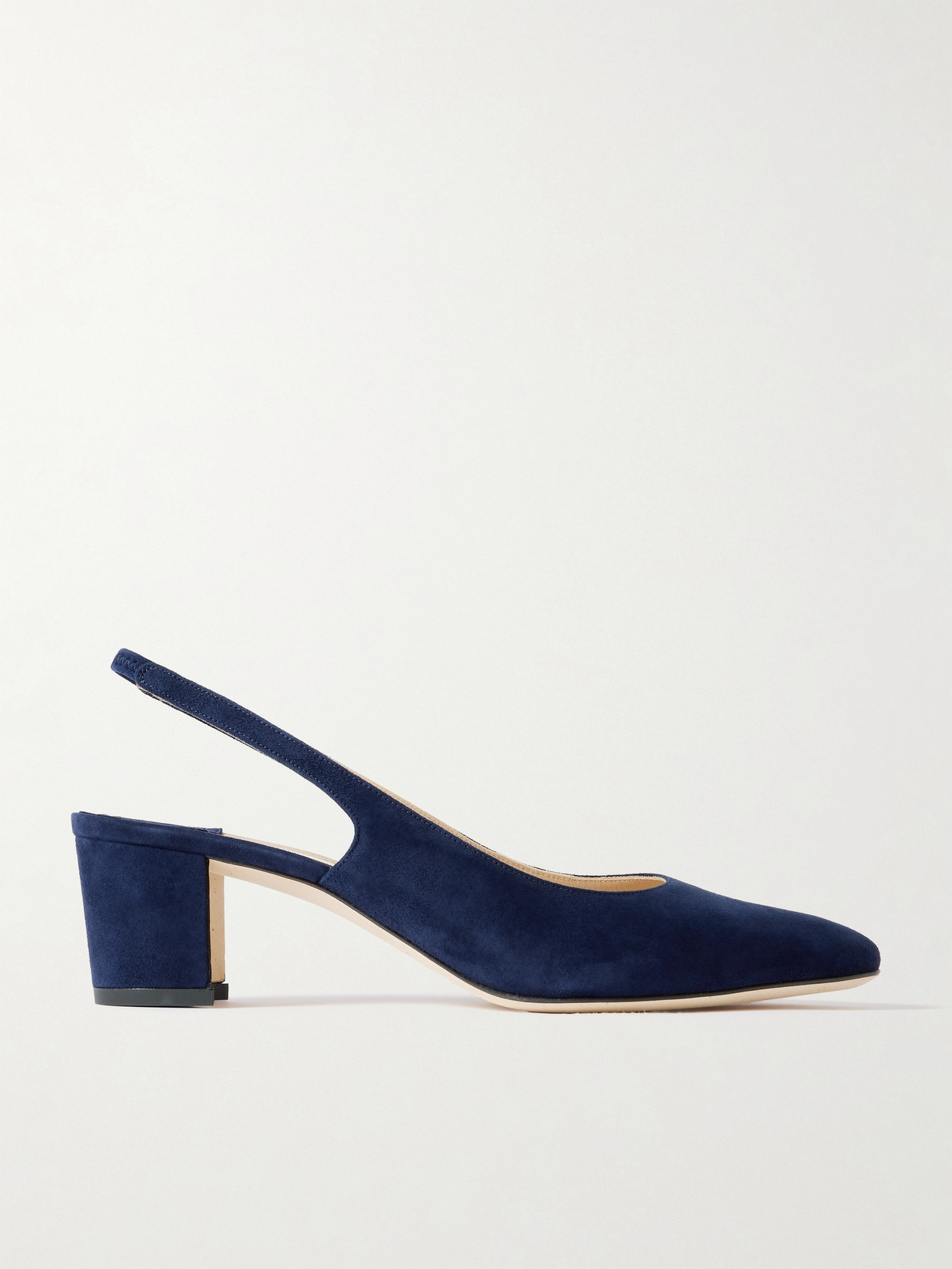 Manolo Blahnik Allurasan Suede Slingback Pumps In Blue