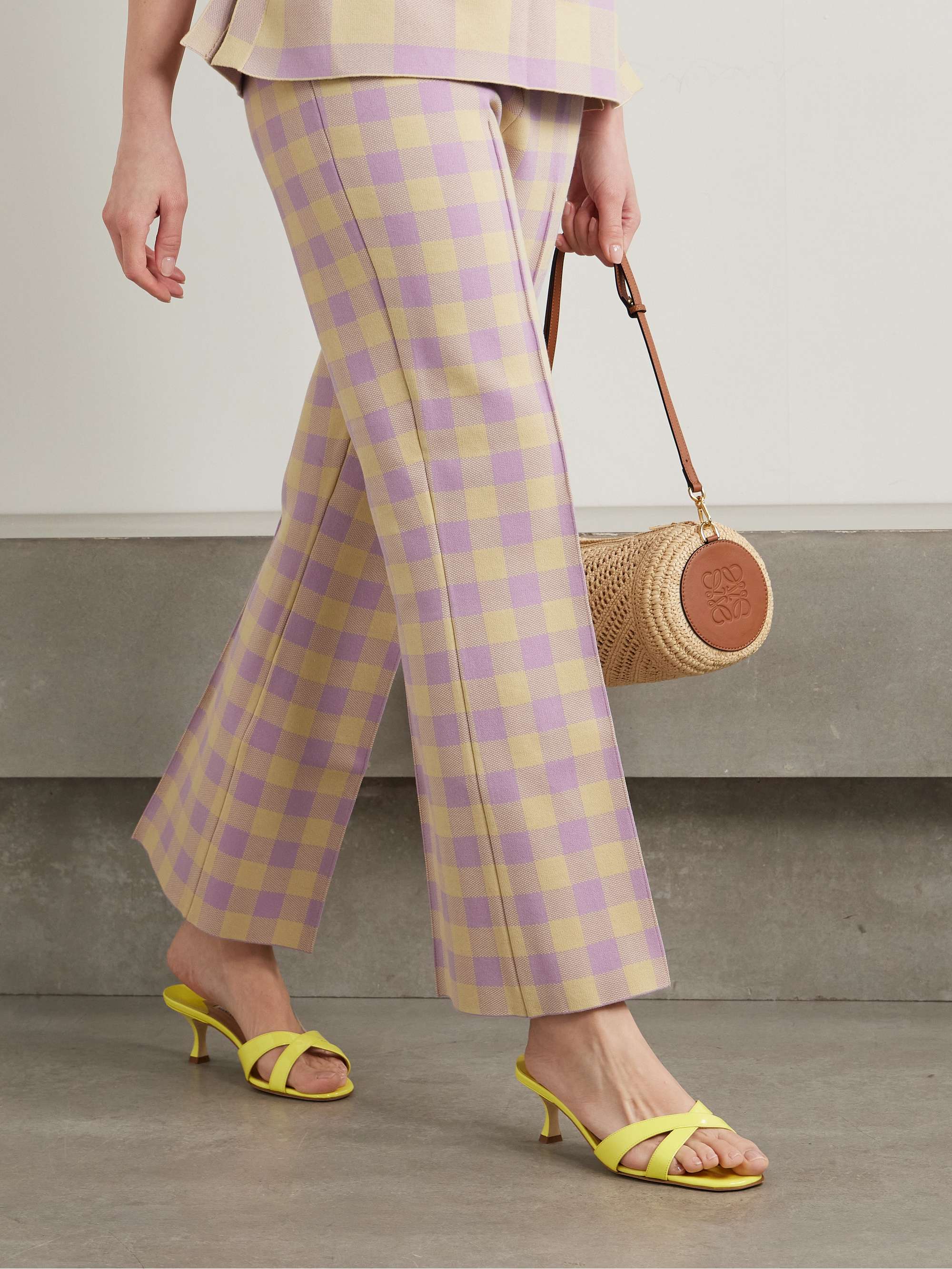MANOLO BLAHNIK Callamu 50 patent-leather mules | NET-A-PORTER