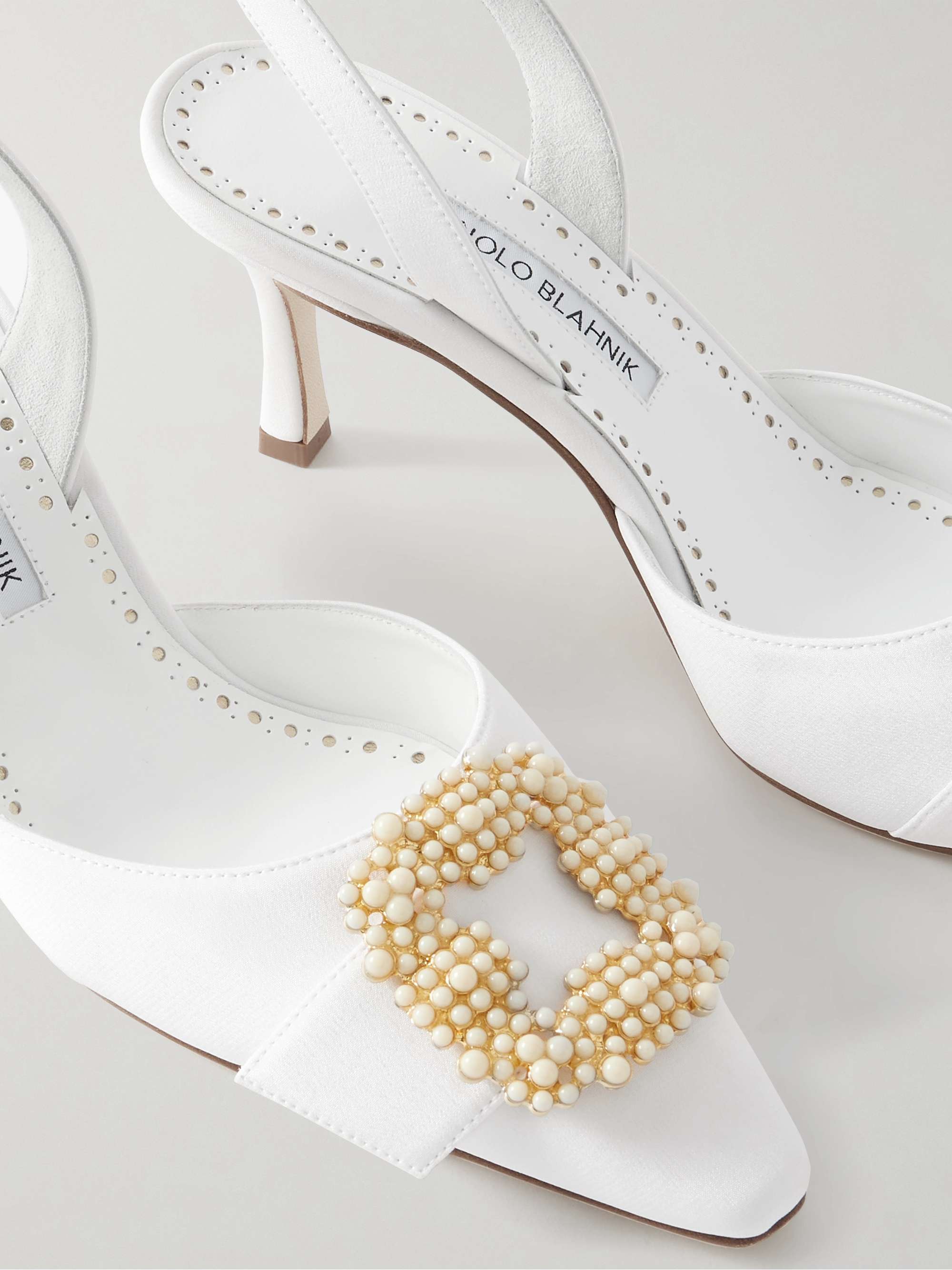 MANOLO BLAHNIK Gibsli 70 クレープデシン スリングバック MANOLO BLAHNIK Gibsli 70 クレープデシン スリングバック
